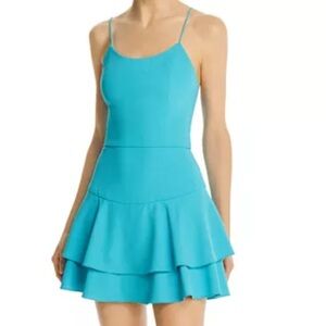 Alice + Olivia Vibrant Blue Mini Dress